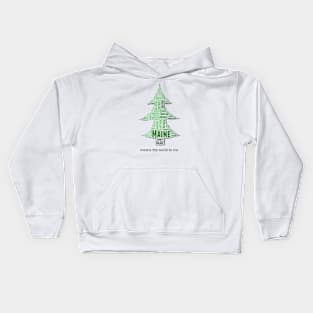 Foreign Towns of Maine Kids Hoodie